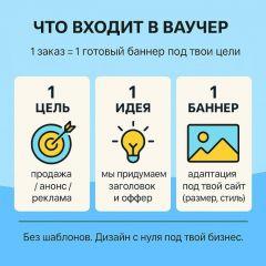 Ваучер на разработку баннера для сайта