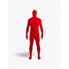 Костюм морф человека / ярко красный от M до XL
