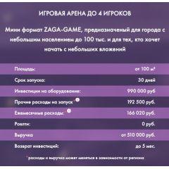 Франшиза VR на 4 игрока | Mini ZAGA-GAME ARENA